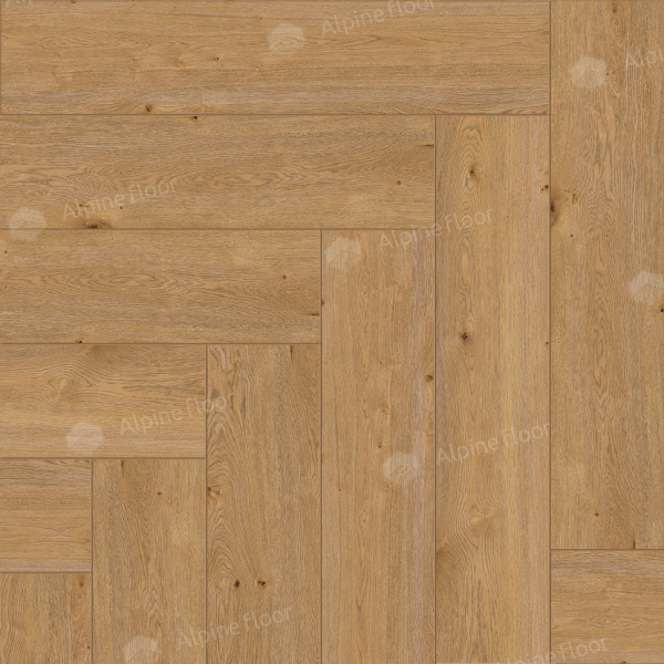 Кварцвиниловая плитка (Елочка) Alpine Floor Легкий паркет (Light Parquet) Дуб Хатиса ЕСО 13-27